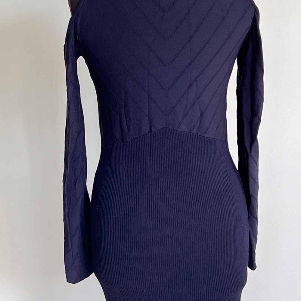 Manning Cartell Turtle Neck Navy Blue Maxi Dress Size Medium - Picture 9 of 14